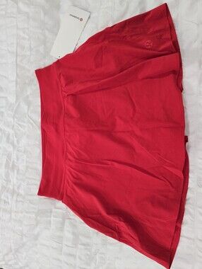 NWT Lululemon Red Tennis Skirt